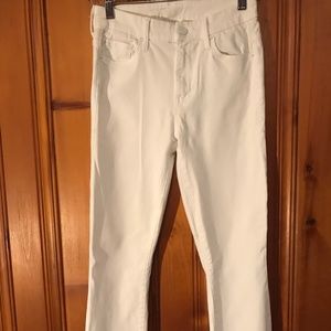 MOTHER- High Waisted Looker Ankle Fray